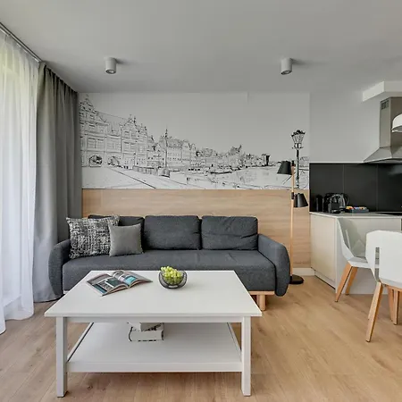 Waterlane Riverside - Spa, Pool, Gym & Parking By Downtown Apartments Gdansk Room photo